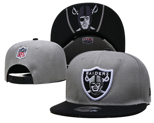 Raiders Grey Team Hats