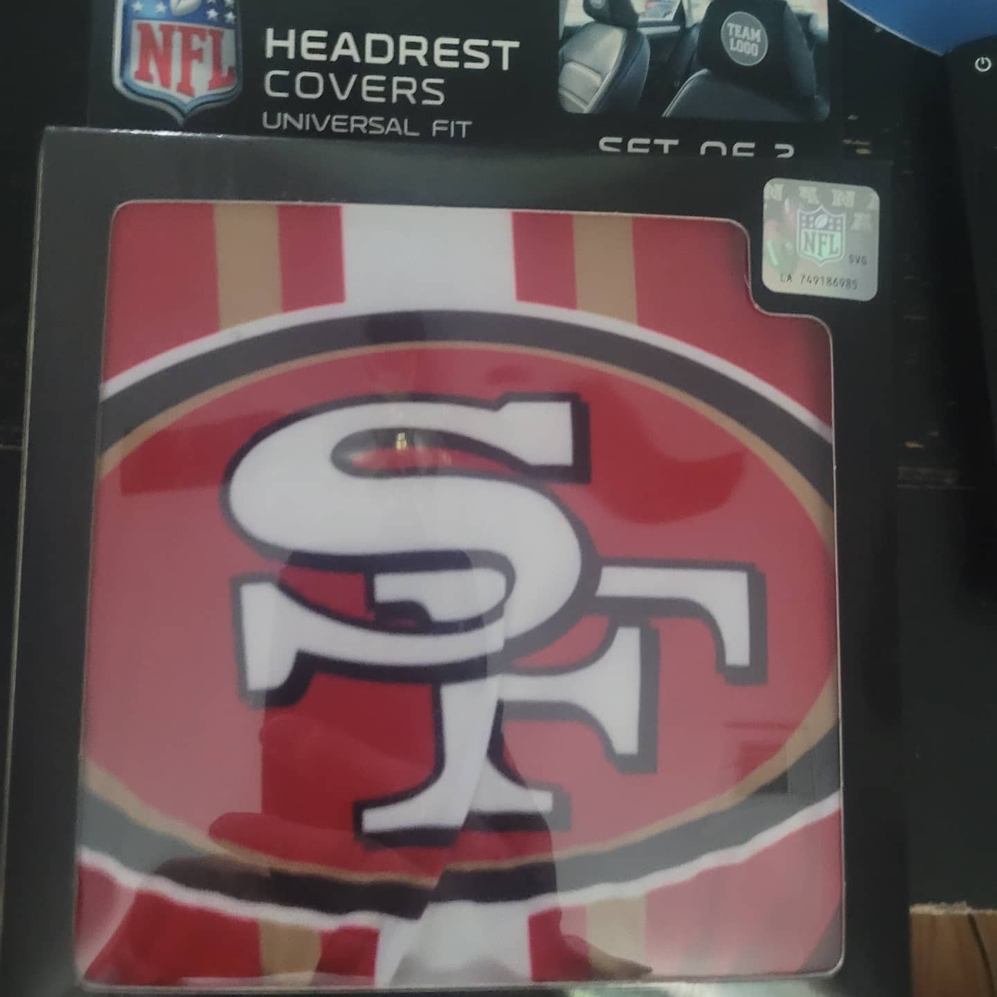 S.F. 49ERS HEAD REST SET