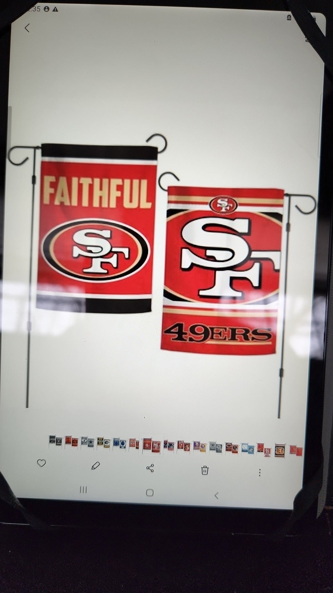 S.F. 49ERS GARDEN FLAG