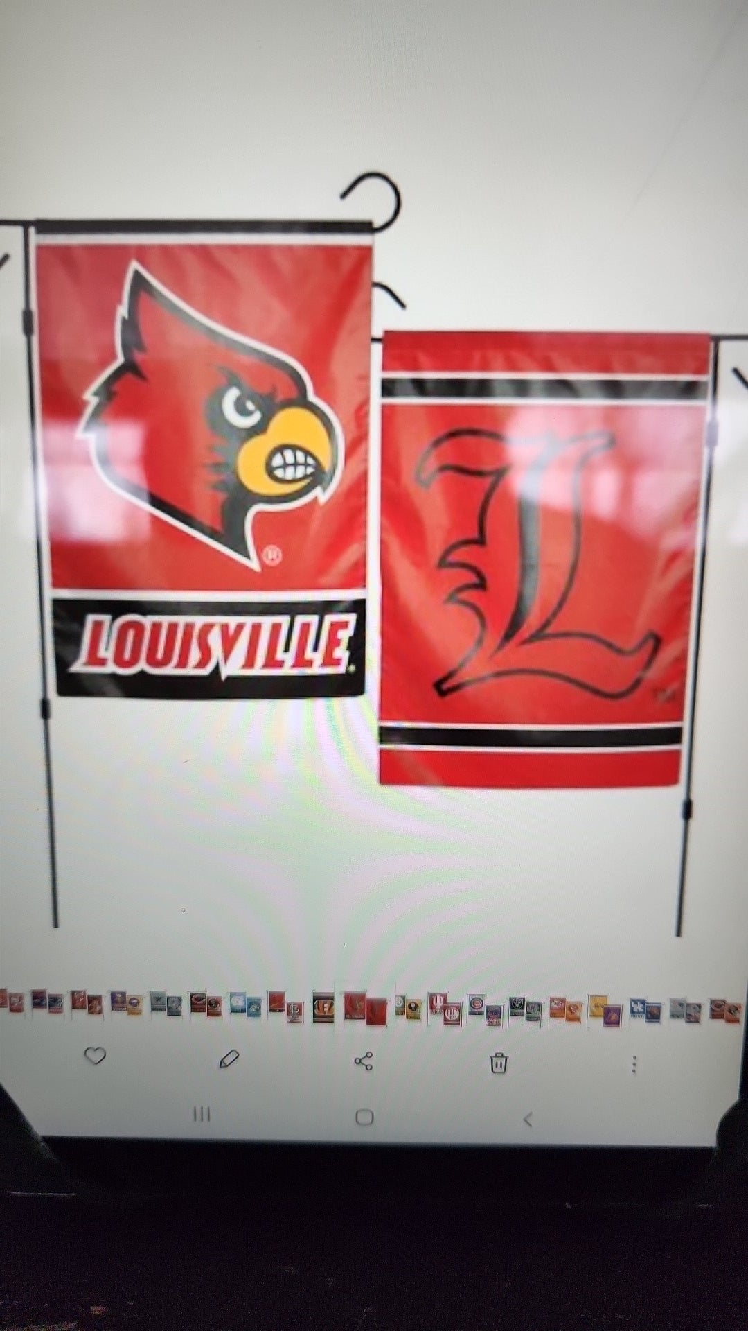 LOUISVILLE CARDINALS GARDEN FLAG